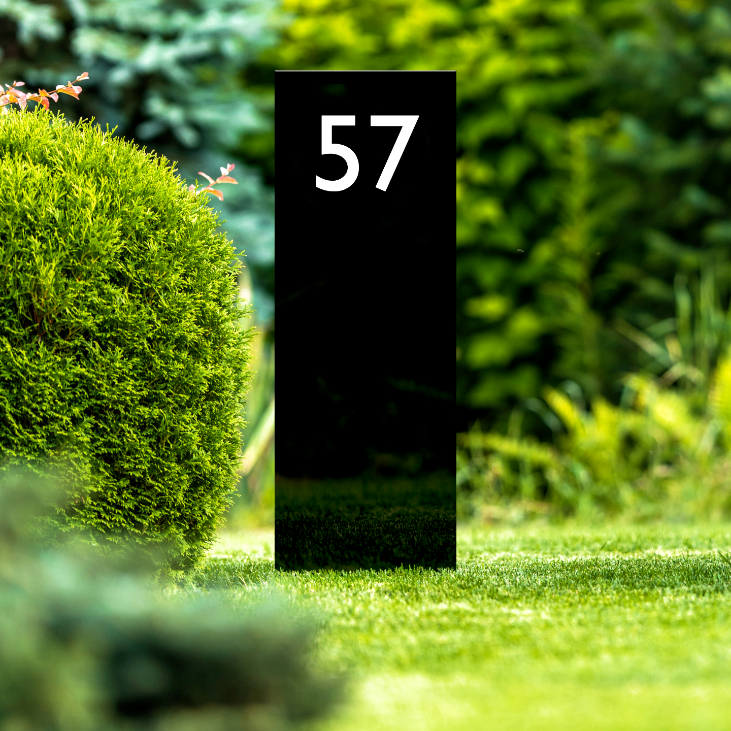 Aluminium Garden Spike Sign with House Number