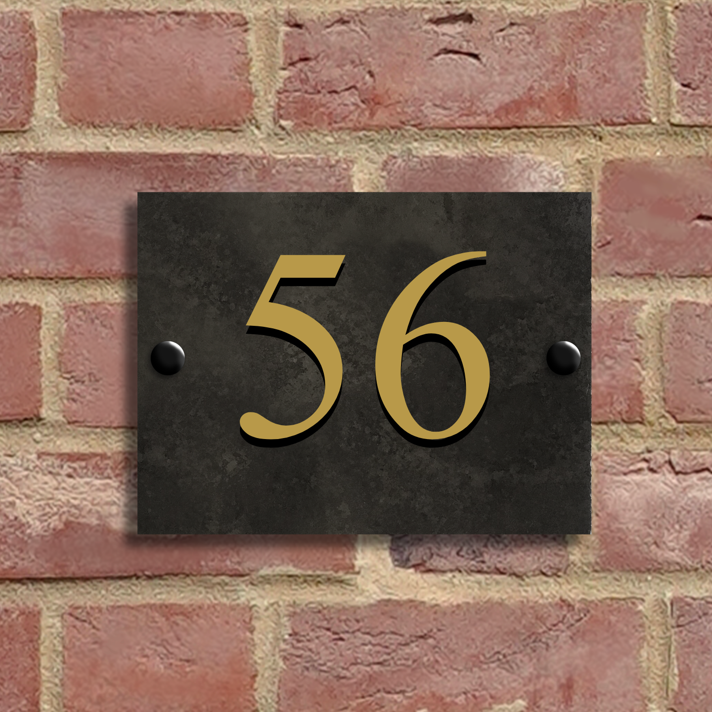 Bond House Number Slate Sign