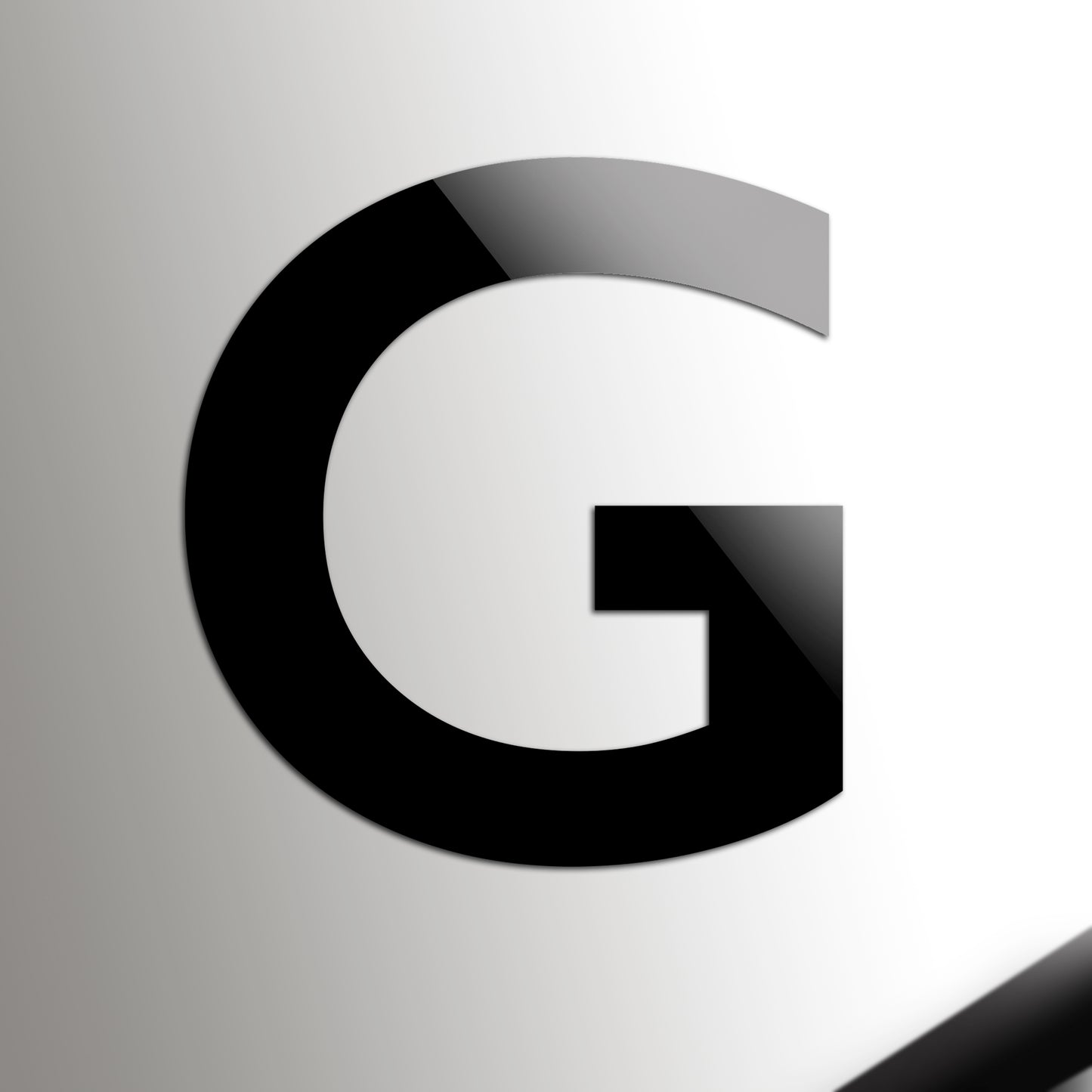 Gilfont Large Black Acrylic Self Adhesive Numbers & letters | Floor, Staircase, Level or Area Indicator Signs