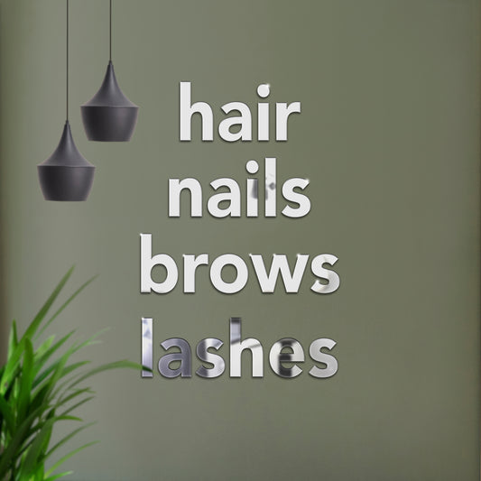 Hair & Beauty Salon Decorative Wall Words