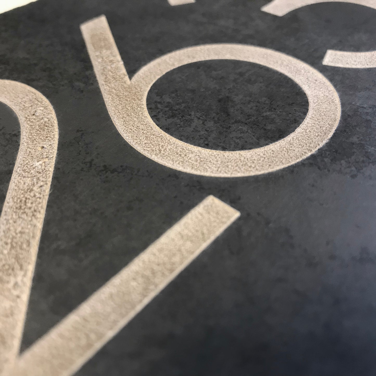 Large Regent Honed Etched Slate Address Sign 30 x 20 cm