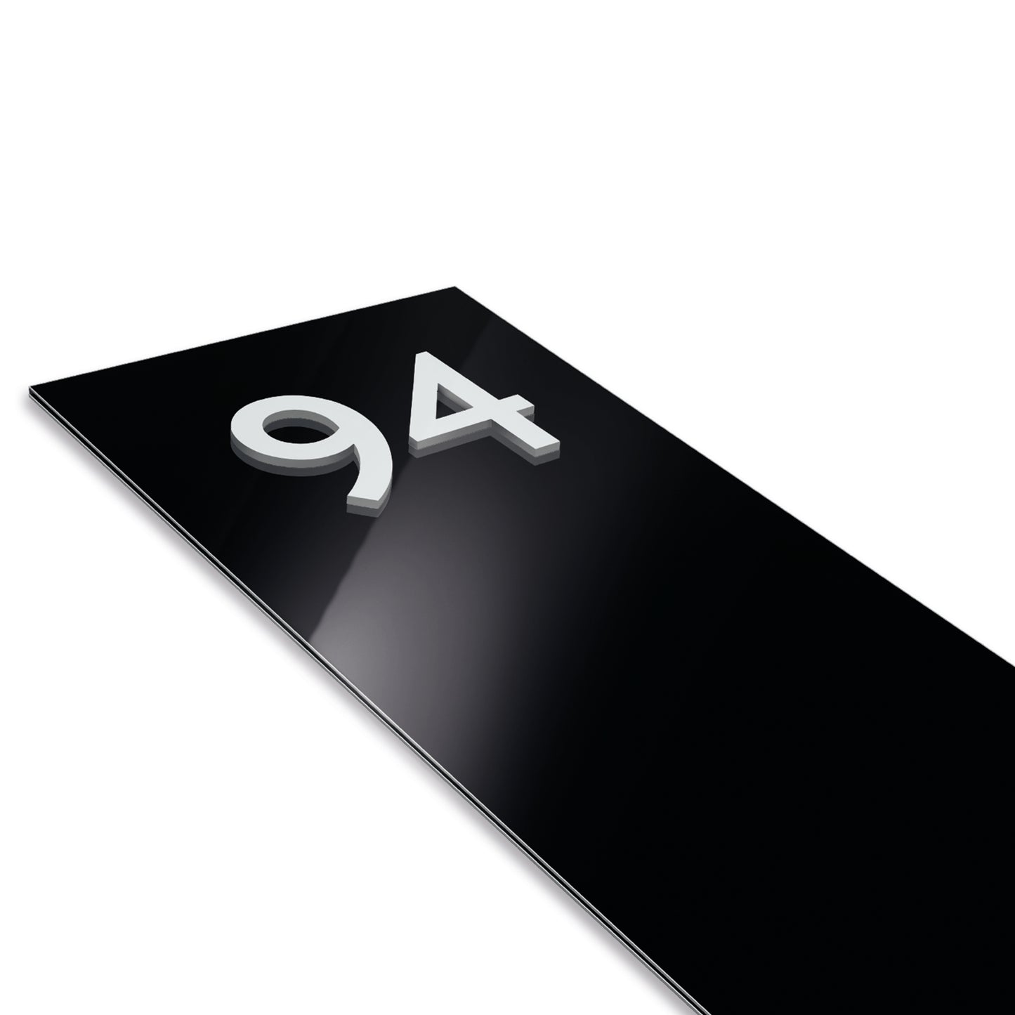 3D Number Aluminium Lawn Ground Spike Upright Sign