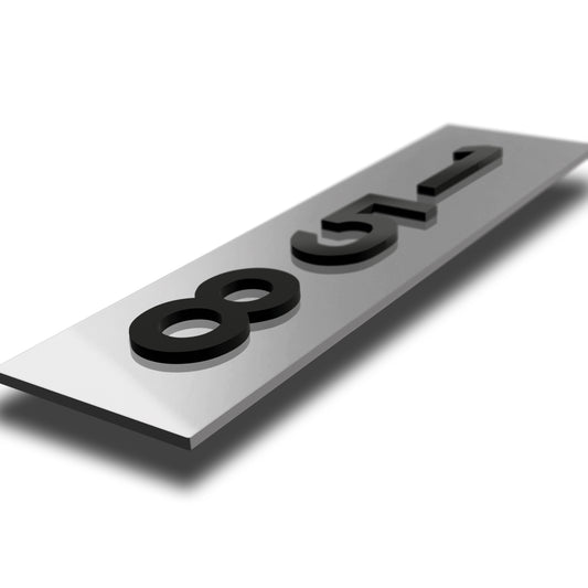 Verta Acrylic Number Sign