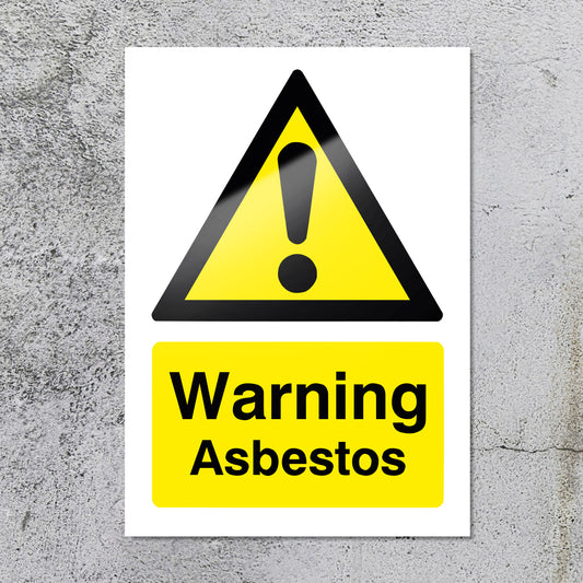 Asbestos Warning Sign