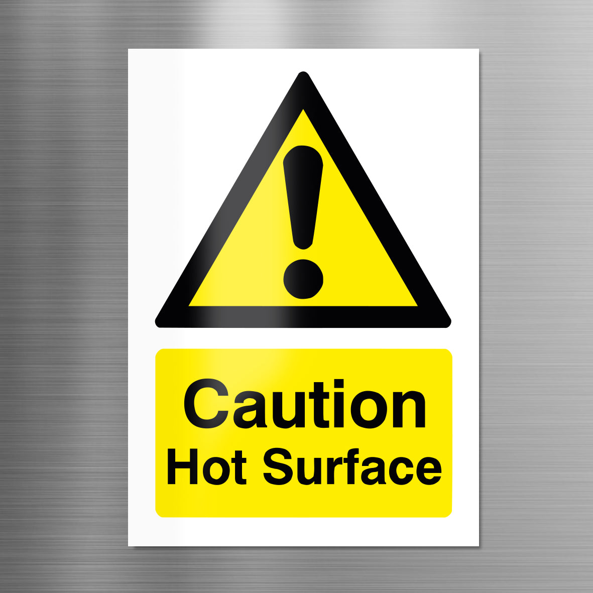 Caution Hot Surface Sign