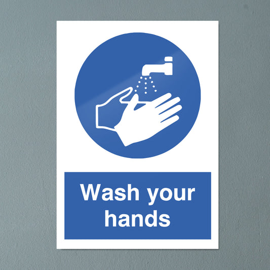Wash Your Hands Mandatory Sign