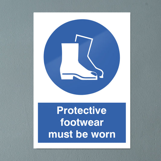 Protective Footwear Mandatory PPE Sign