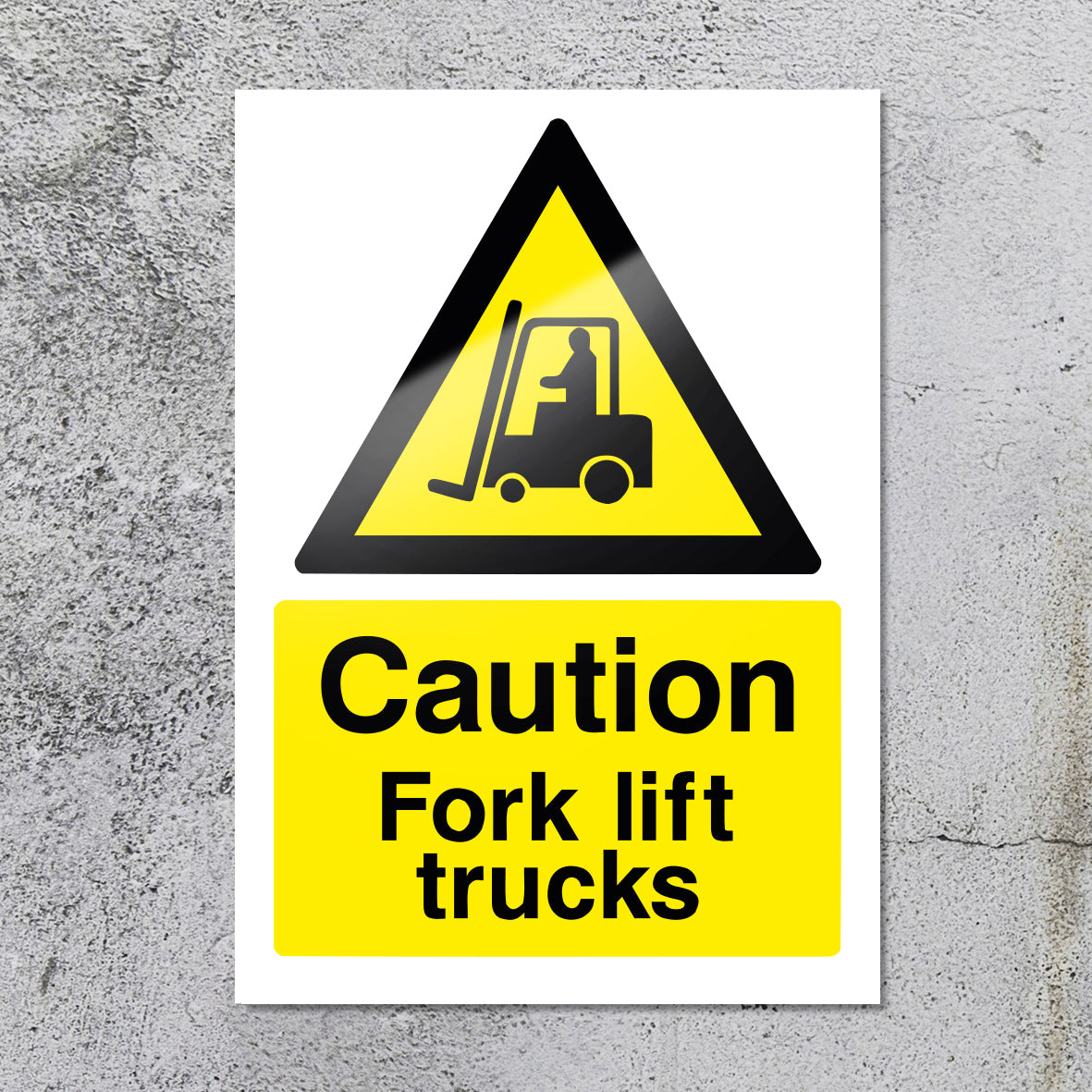 Caution Forklift Warning Safety Sign